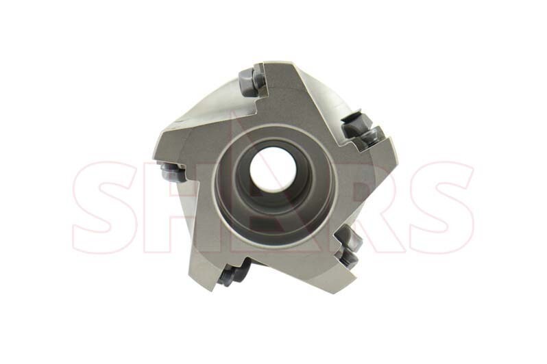 Shars 3″ High Feed Indexable Face Mill 5FL 4 Cutting Edge SDMT 120412 Insert S[
