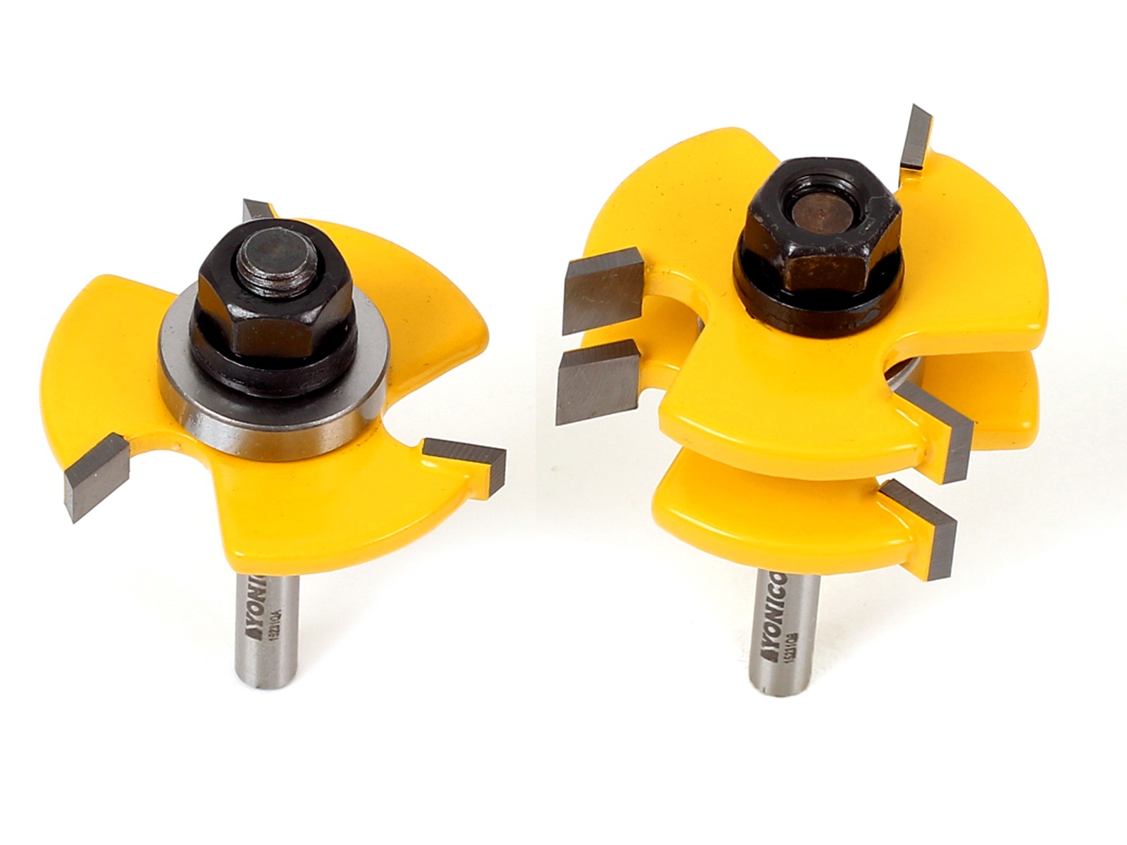 1/4″ Plywood Panel 2 Bit Tongue & Groove Router Bit Set – 1/4″ Shank – Yonico 15