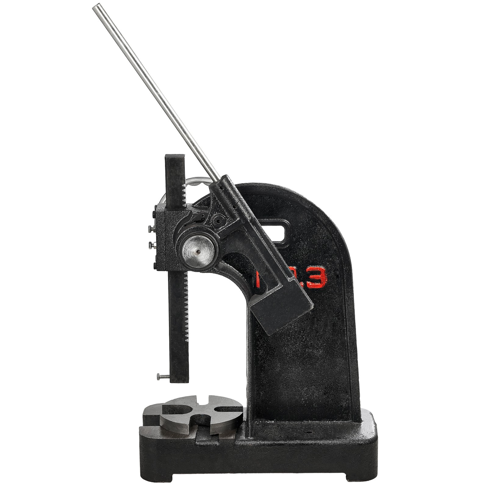 3 Ton Ratchet Arbor Press, 12.2″ Max Height, Cast Iron, Black