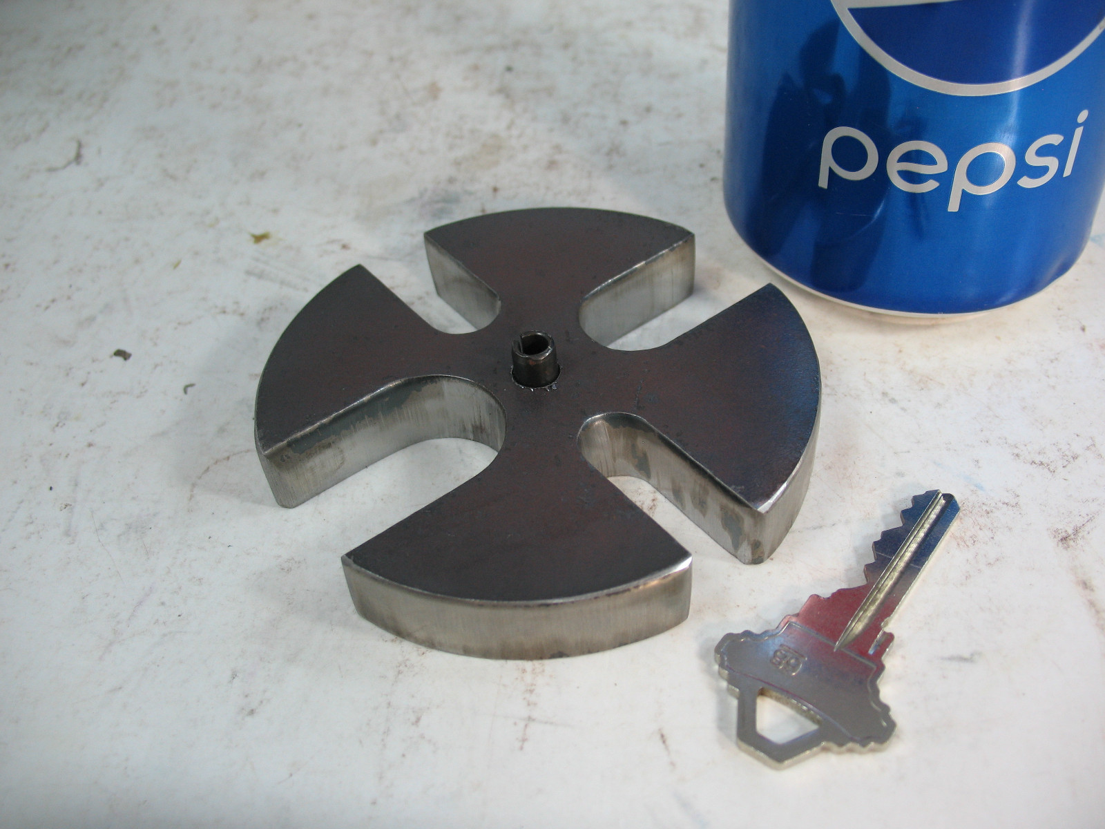 4-3/4″ STEEL 3 T Slotted ANVIL WHEEL Arbor Press Plate not cast