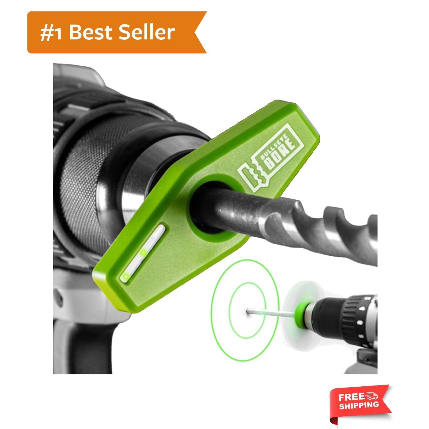 Core — Drill Straight Every Time | Magnetic Green Laser Drill Guide | Indoor,…