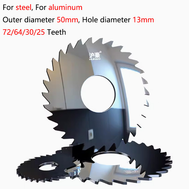 72/64/30/25T Carbide Circular Slitting Saw Cutter Cutting Tool 50mm OD 13mm Hole