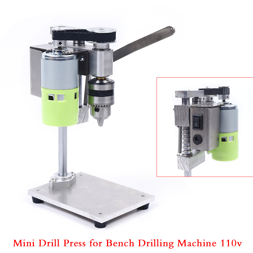 Bench Top Mini Drill Press Variable Speed For Wood,Metal/Plastic Hobby Table Top