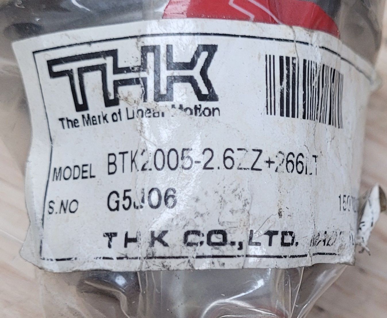 THK BTK2005A-2.6ZZ+266LT Linear Ball Screw