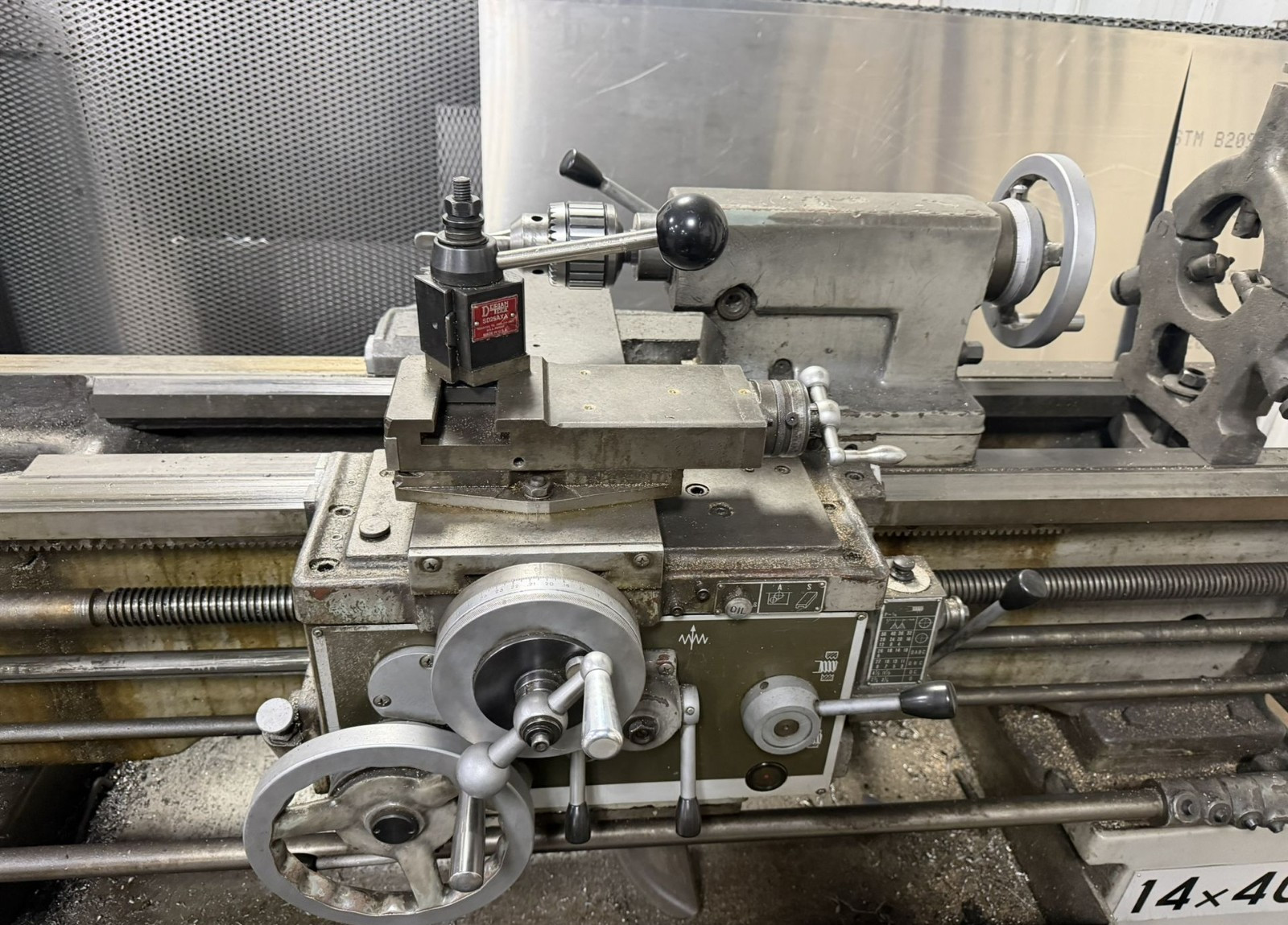 JFMT Model J-360A Geared Head Engine Lathe 14″x40″, 14″ swing, 40″ c to c, 480V
