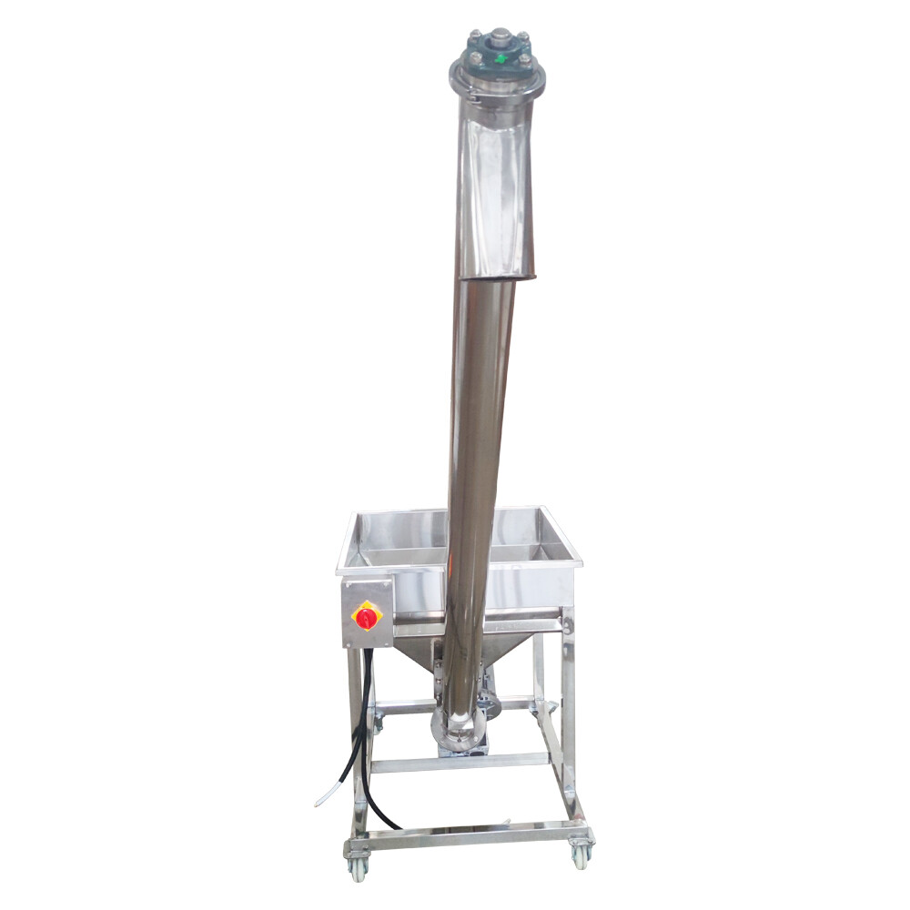 Electric Screw Conveyor Feeder Auger Hopper 1.7m Height 220V 1.1KW Single-phase