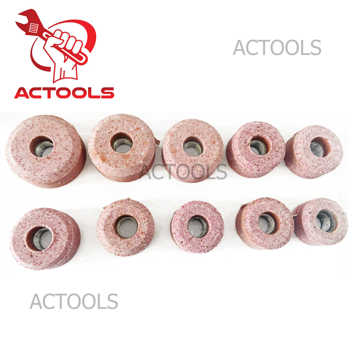 Sioux Valve Seat Pink Grinding Wheels Set 10 Pcs Stone Holder Star Drive 11/16”
