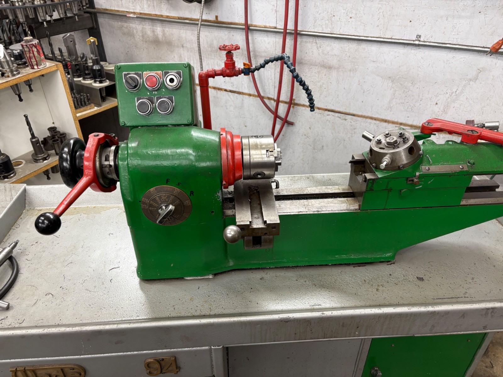 Wade 94 High Precision Manual Lathe with Lots of Tooling
