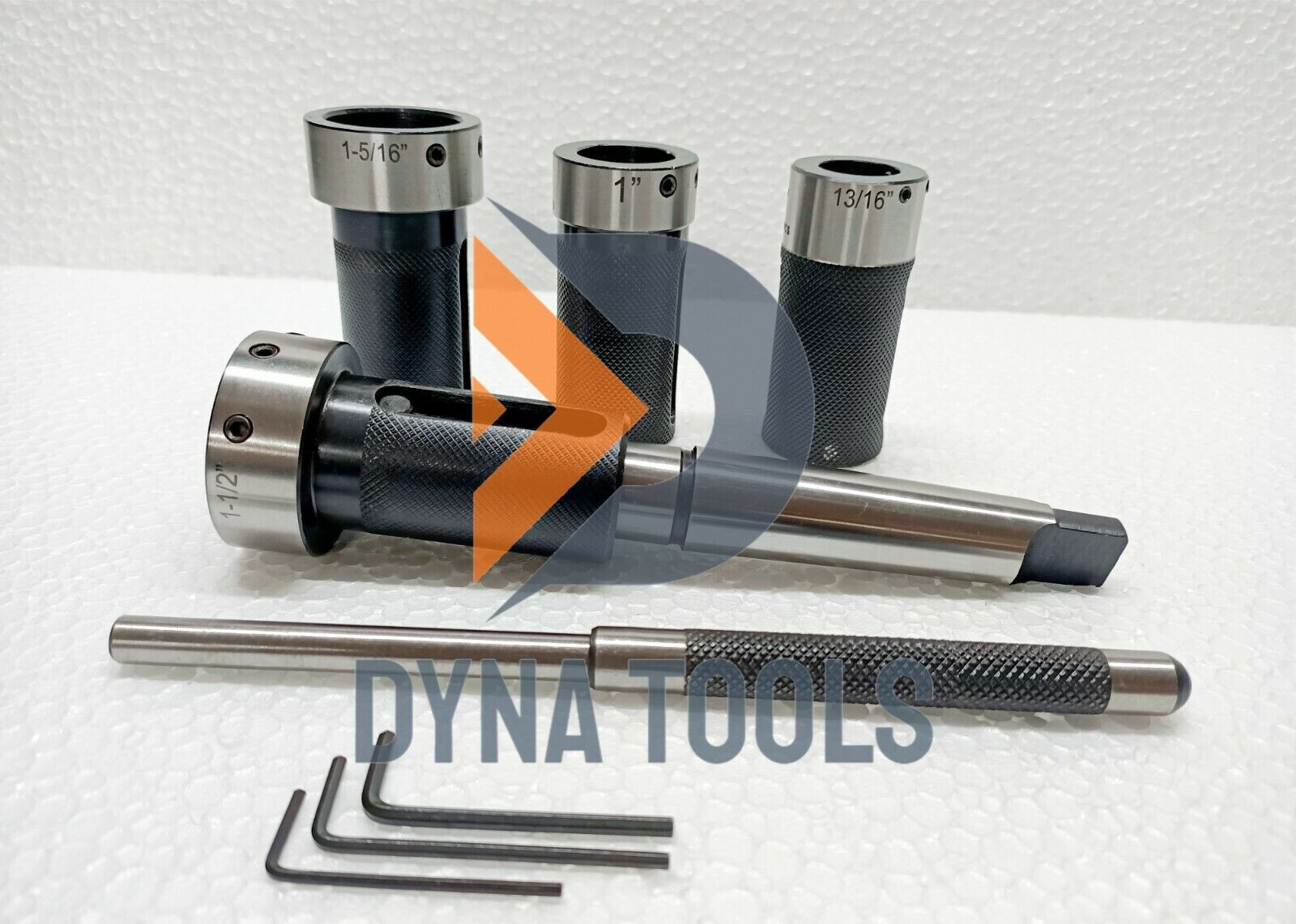 Lathe Tailstock Die Holder 8 Pcs Set MT3 Shank Holds 4 Metric & 4 Imperial Dies