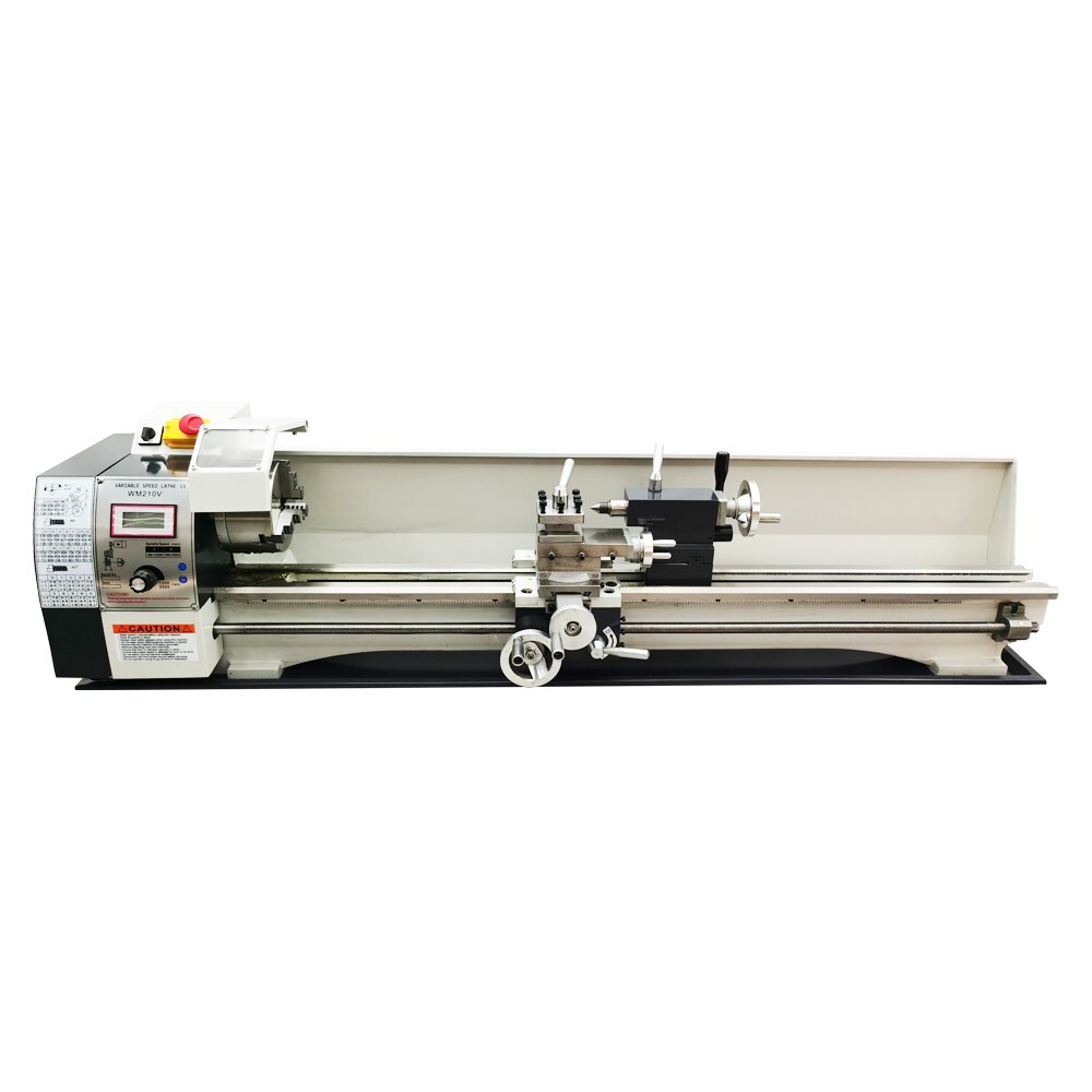53.94*11.81″ Precision Long Metal Lathe WM210V Brushless Bench Lathe 110V 1100W