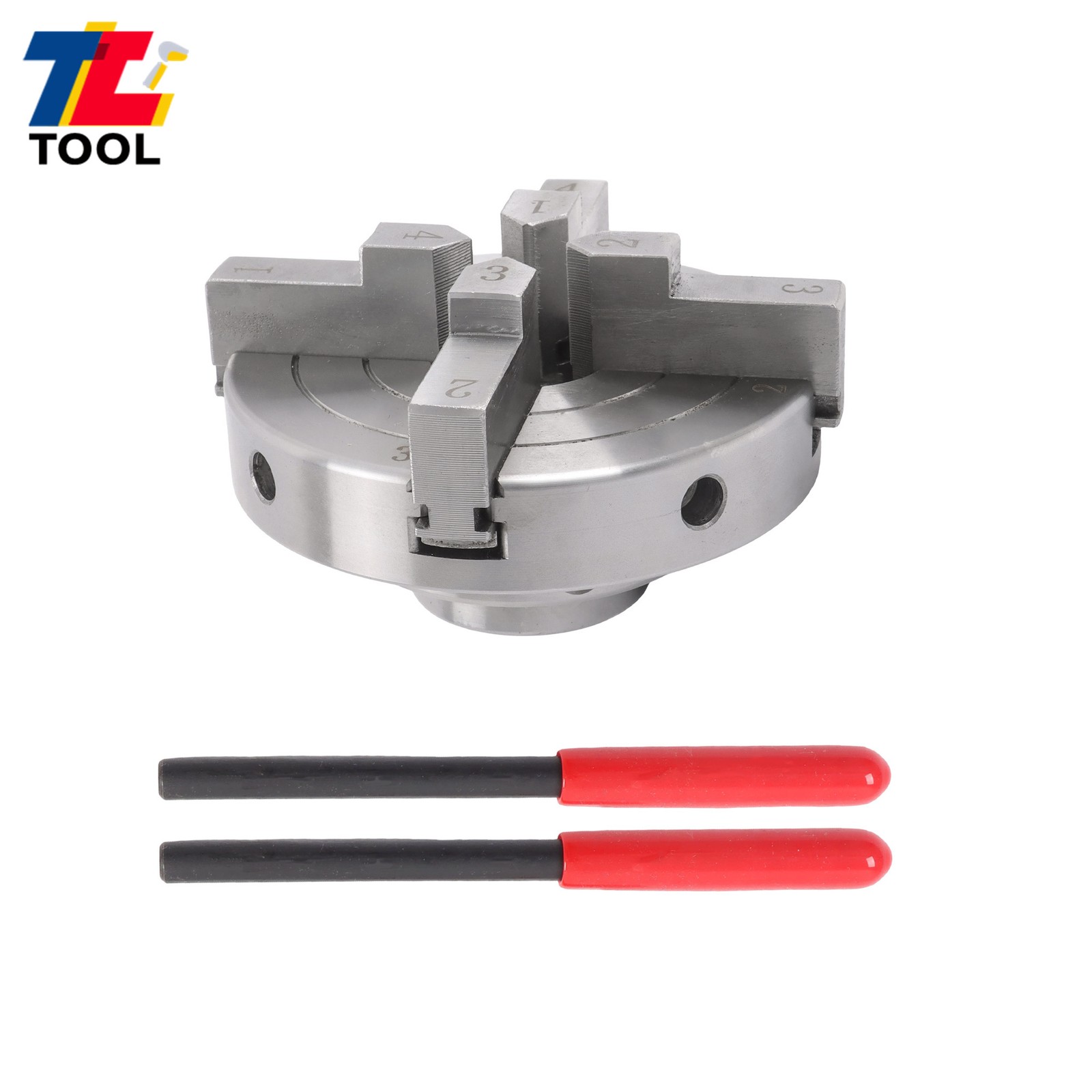 4 Inch High Concentricity 4 Jaw Lathe Chuck Set 1×8 TPI Self Centering