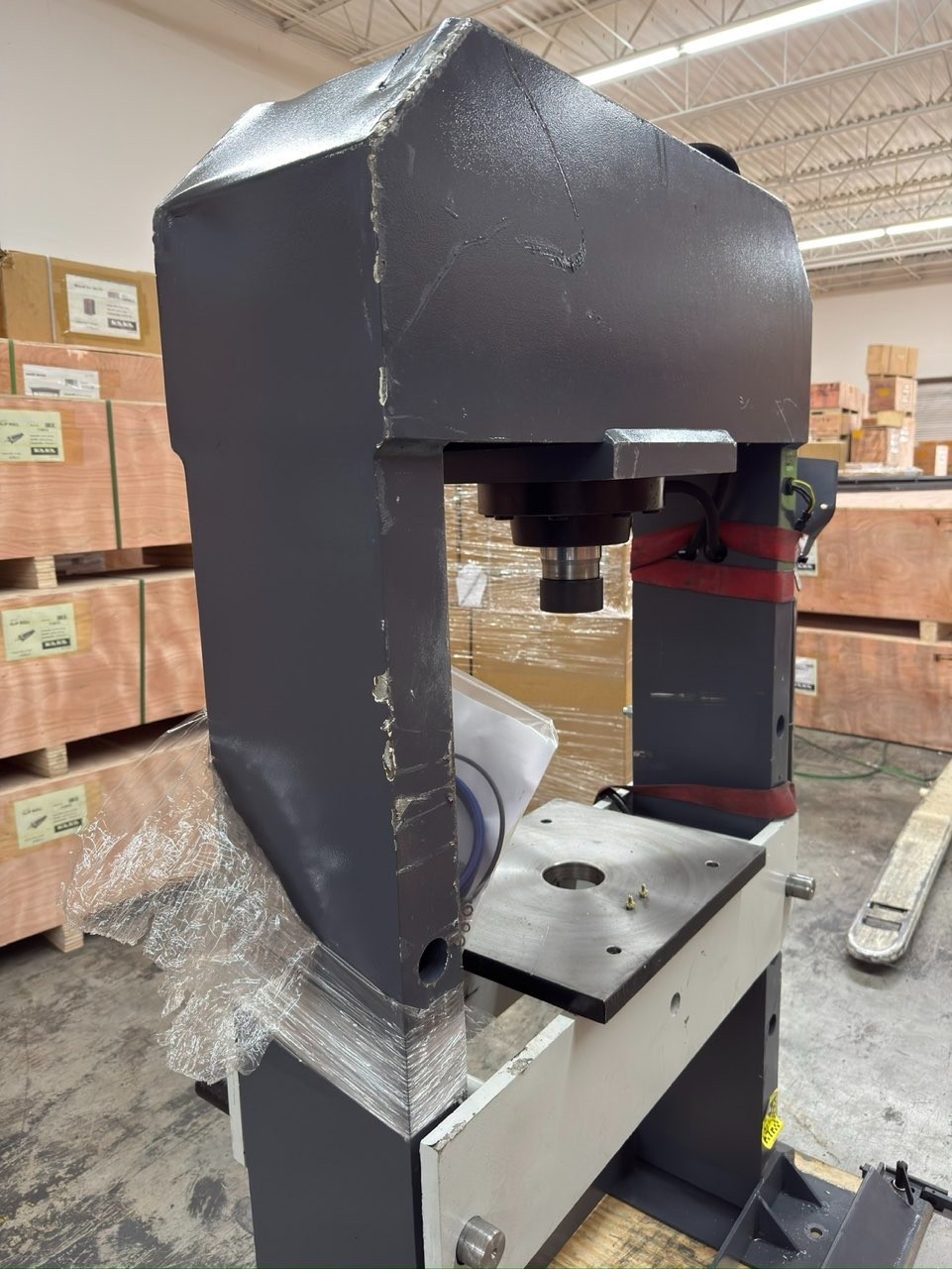 H-Frame Shop Press, 50 Ton, 8.6 in Stroke, KAKA INDUSTRIAL HP-50 (Not Brand New)
