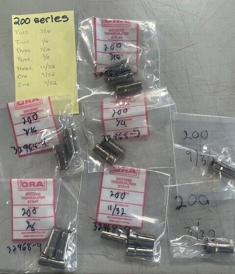 ARO / Erickson 200 Series Collets (15 pieces)