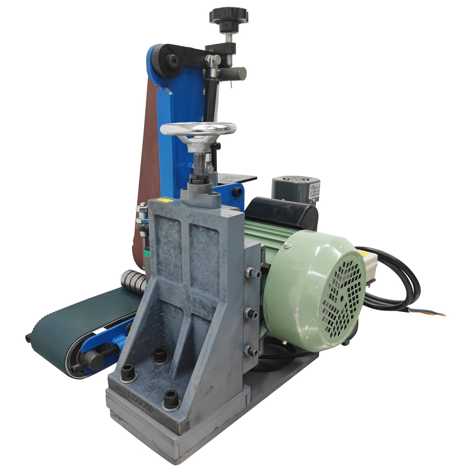 220V Flat Polishing &Sharpening Machine Single-Head Belt Sander Rust Deburring