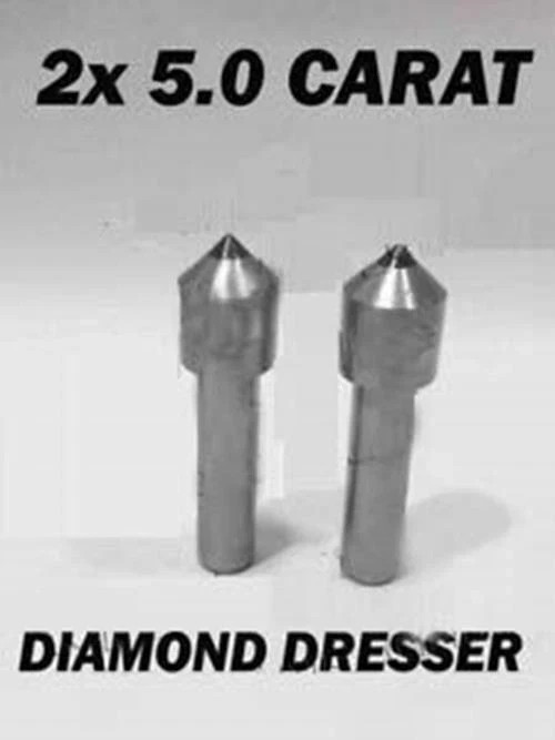 ​2 PCS CYLINDRICAL GRINDER DIAMOND DRESSER 5.0 CARAT FORTUNA,WMW,SHIPMAN,STUDER