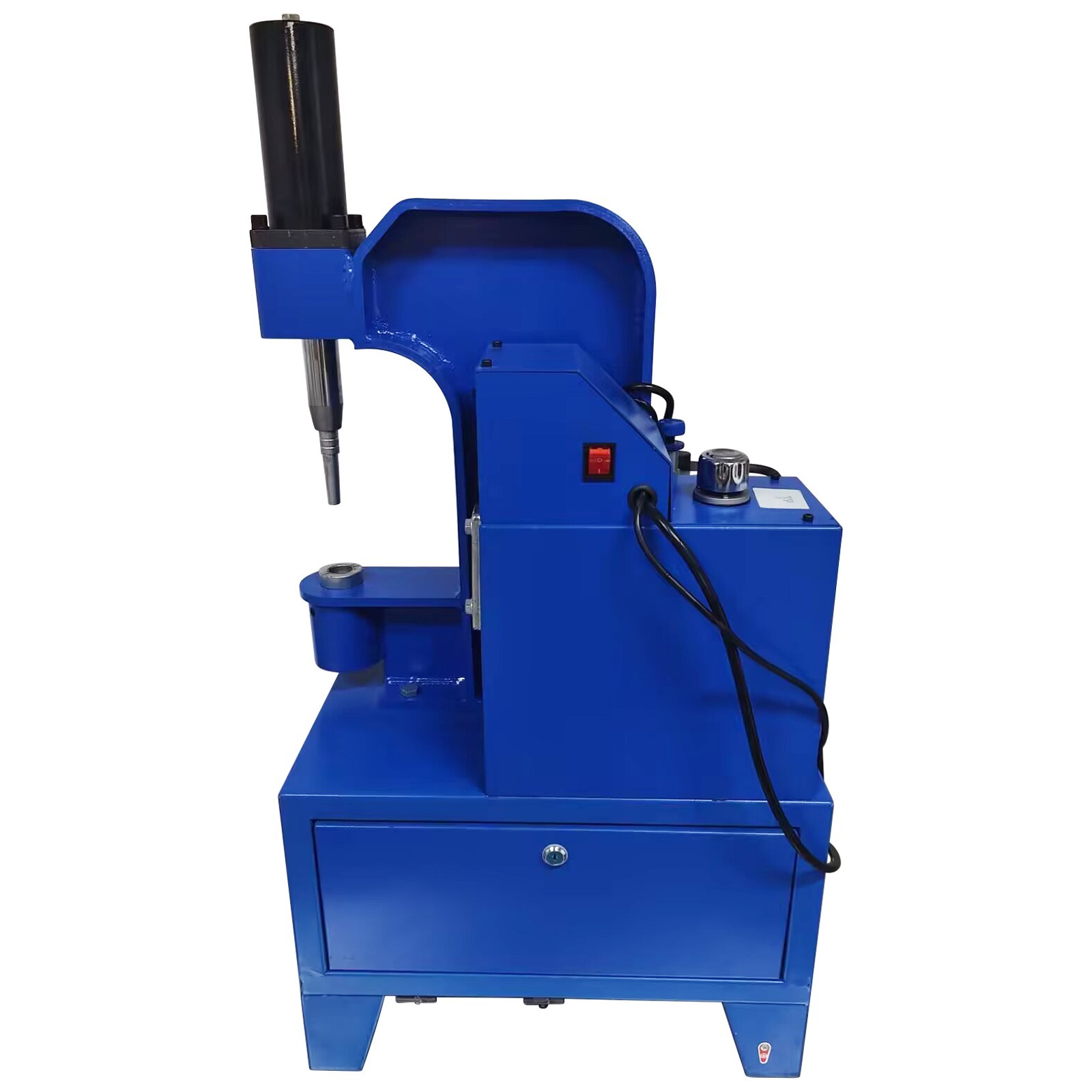 Electric Riveting Machine 220V with 2 Punches 3 Rivet Heads 1500W Foot Switch