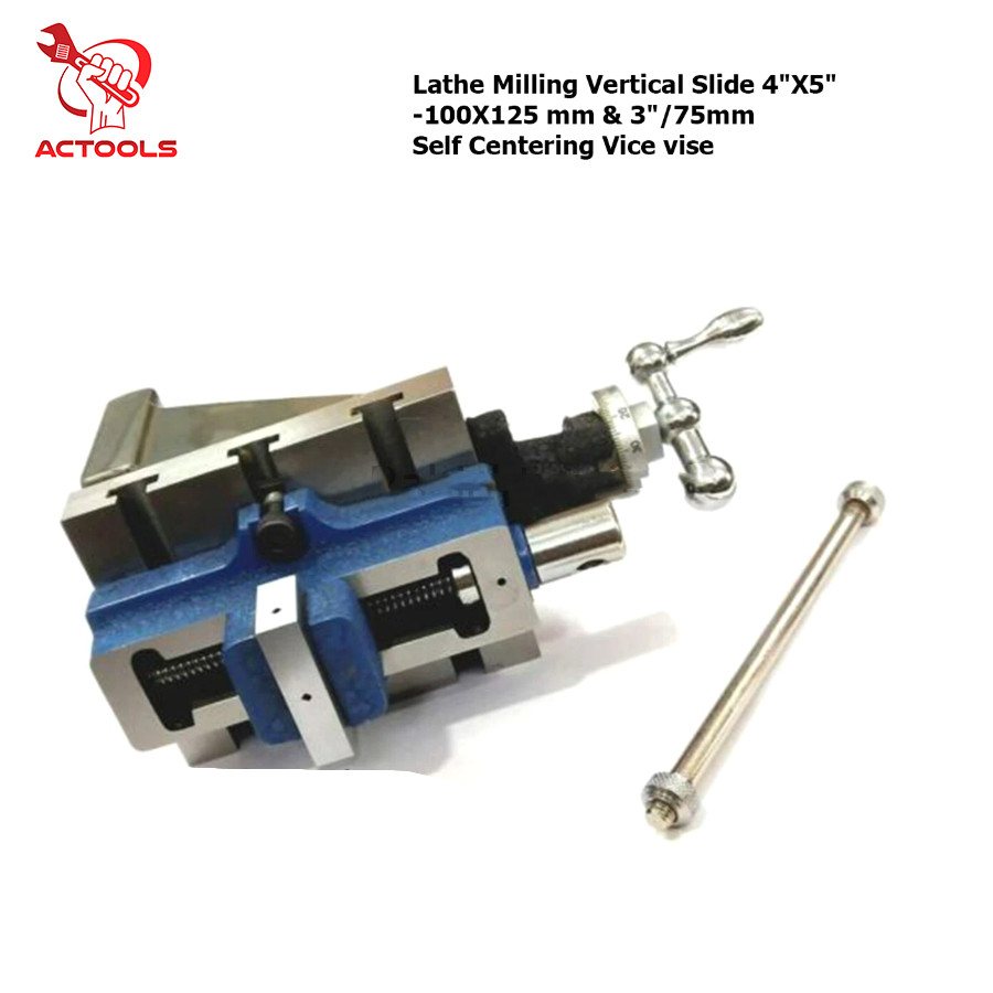 3″/75mm Self Centering Vice & Lathe Milling Vertical Slide 4″X5″-100X125 mm USA