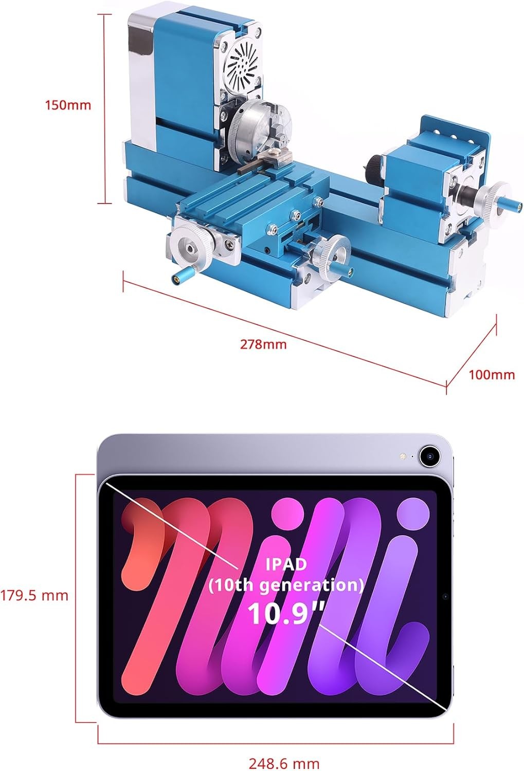 Mini Metal Lathe Machine For DIY hobbyist Educational Projects