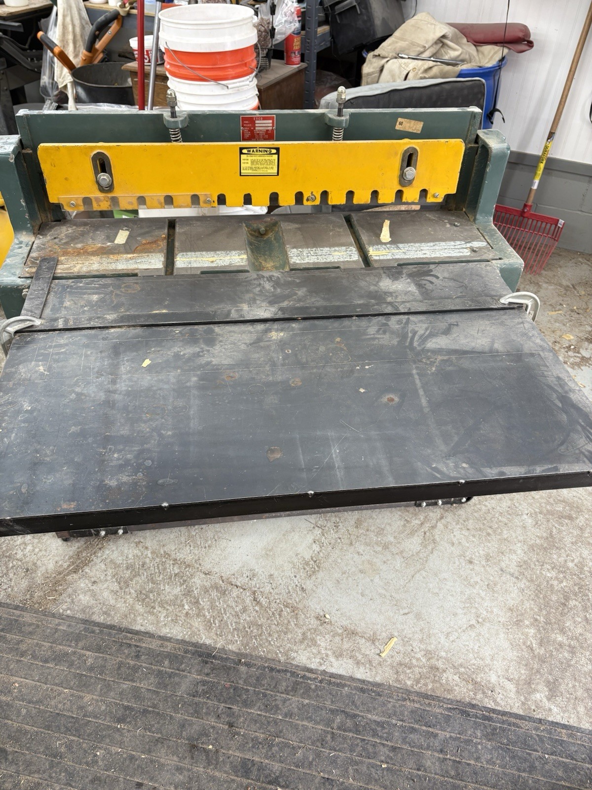 ENCO Manual Control Sheet Metal Shear Machine Model 130-5370 MPN 130-5370