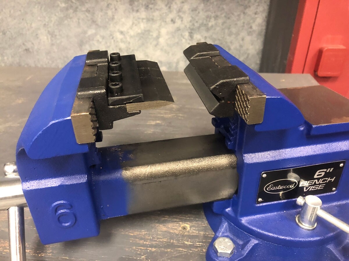 Eastwood 4in Vise Mount Press Metal Brake Bend Sheet Heavy Duty Bench Iron Clamp