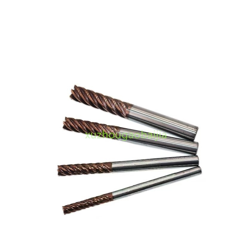 6-Flute Carbide Square End Mill for Hardened Steel | CNC Machining Tool