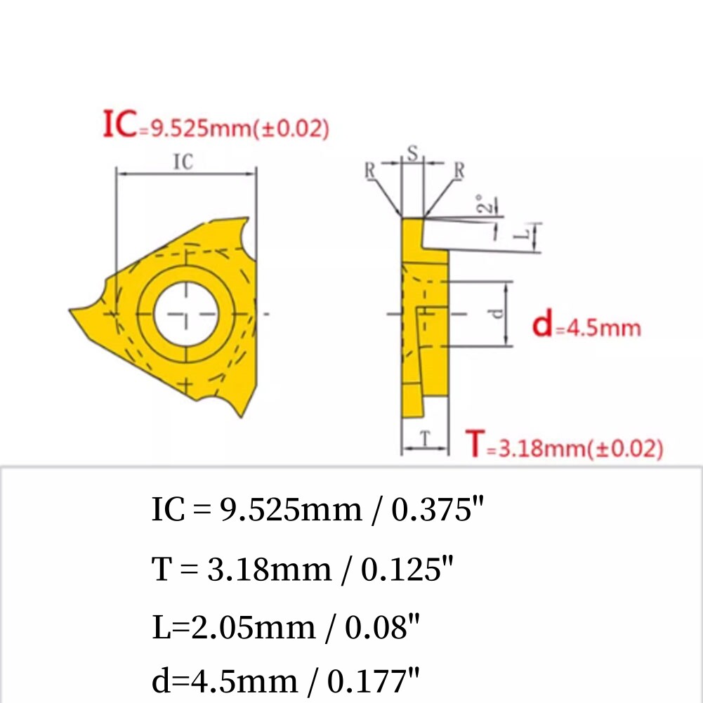 Triangular grooving TGF32R 1-3mm Shallow + KTGFR1010H16 CNC Lathe Tool Holder