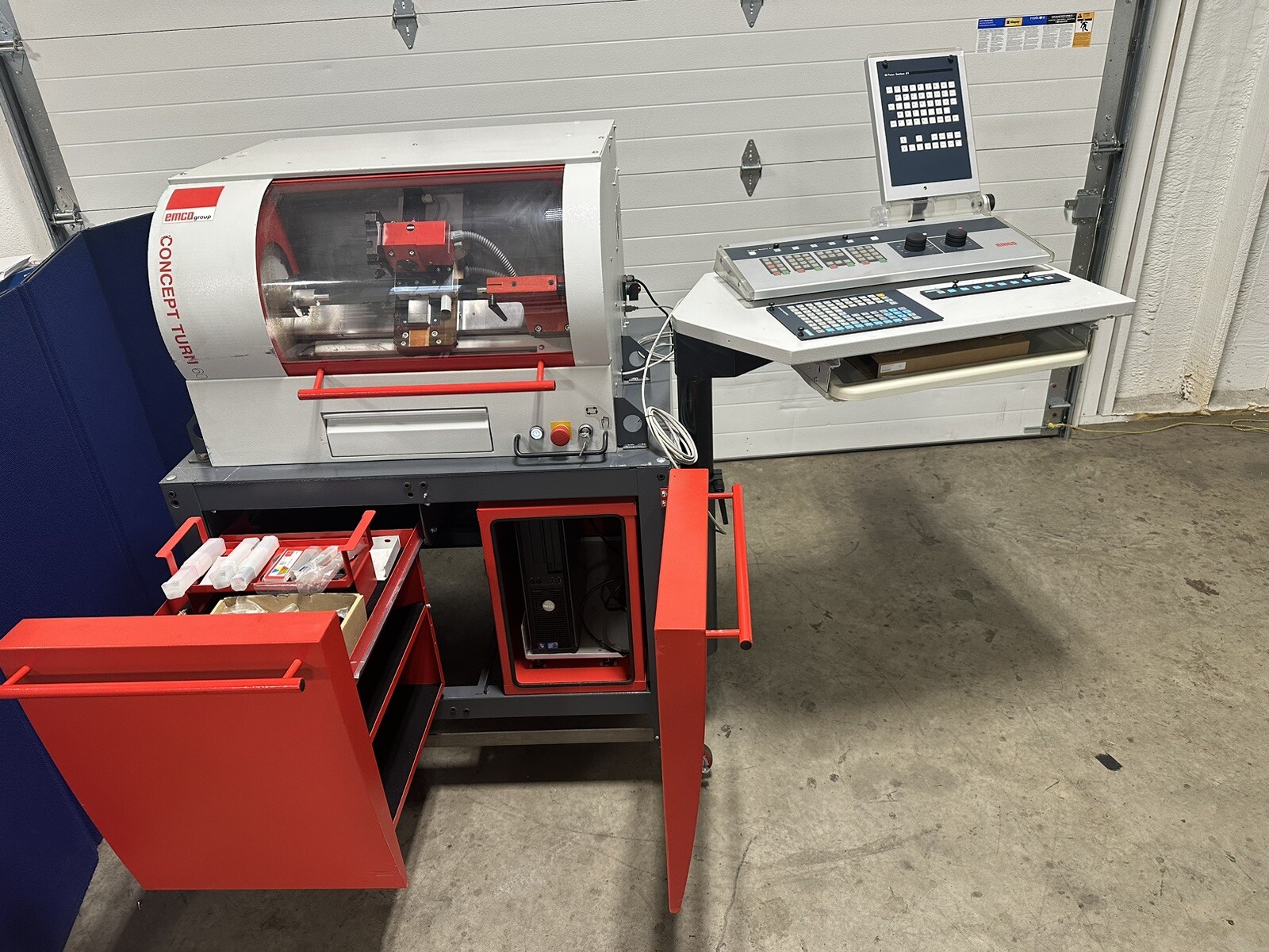 Emco Concept Turn 60 CNC Lathe w/ GE Fanuc Series 21 & Siemens Sinumerik Operate