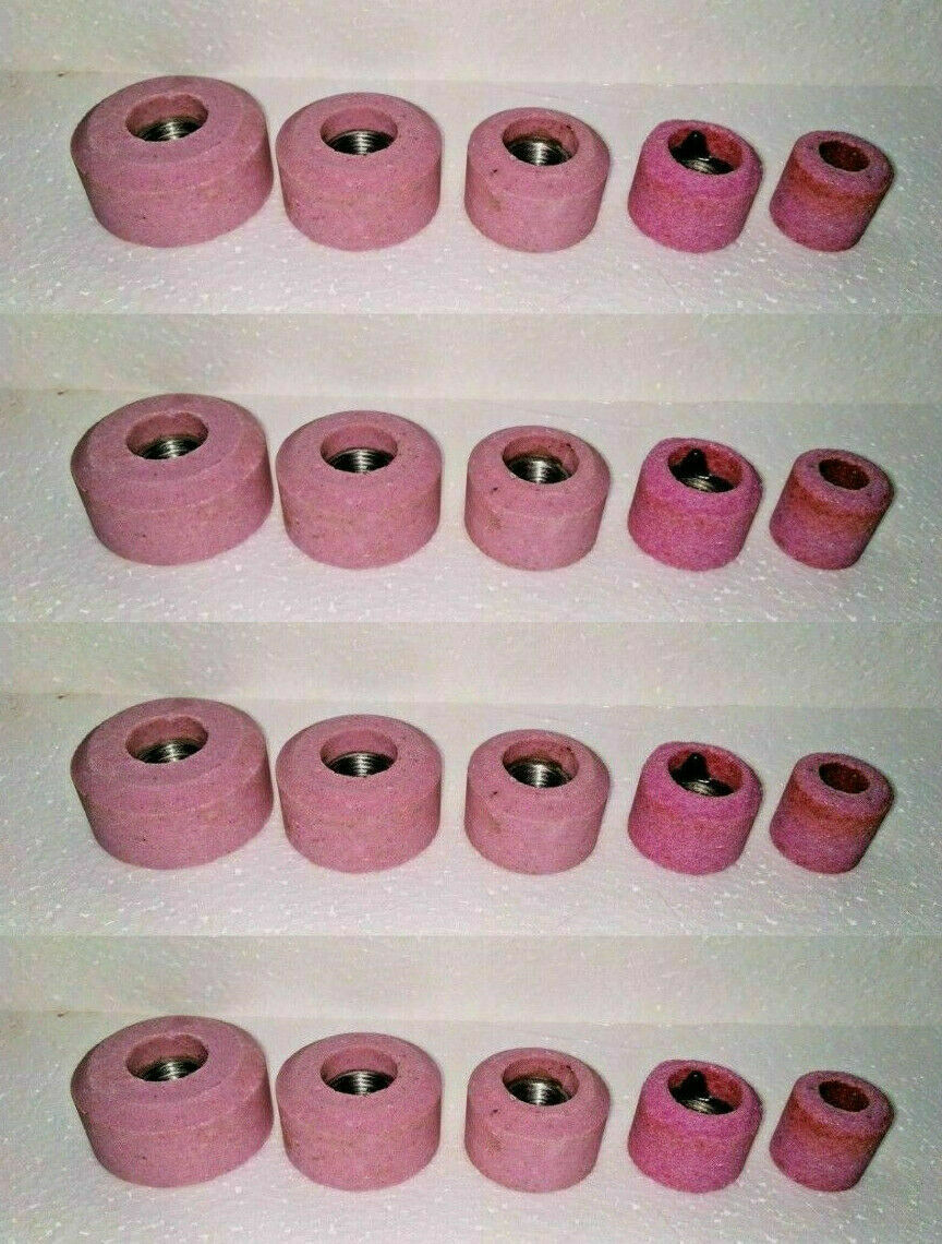 VALVE SEAT GRINDING STONES SET OF 20 PCS For B & D HOLDER 9/16″ Thread 80 Grit.
