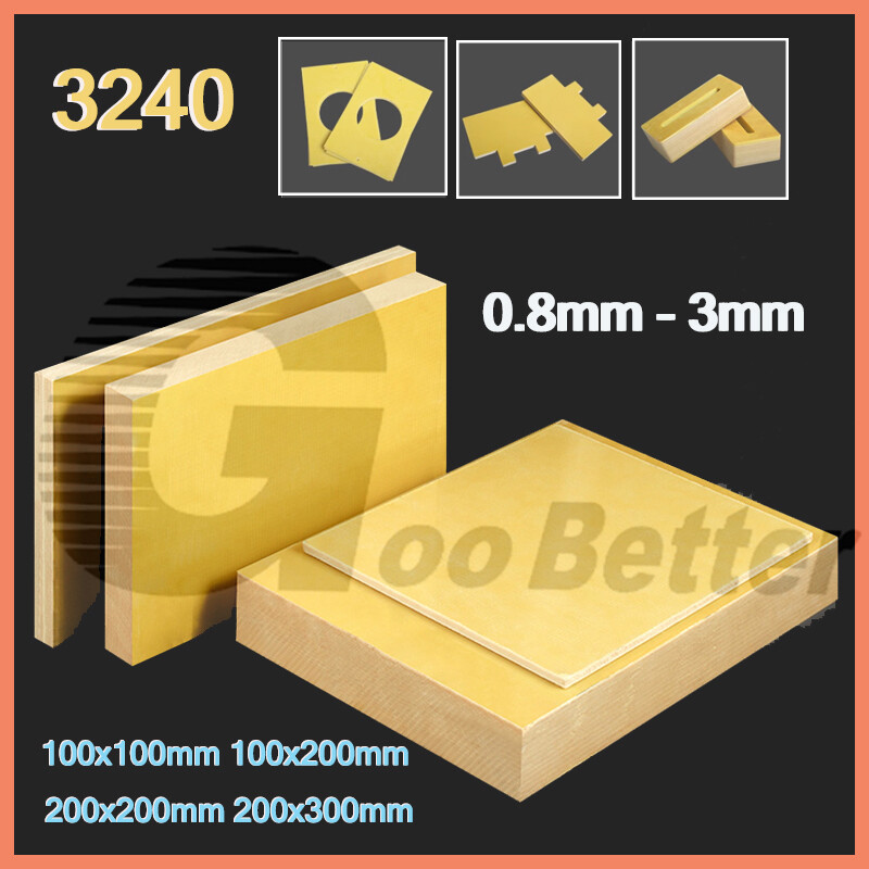 Glassfibre Sheet Plate 3240 Epoxy Glass Fiber Fibreglass Thickess 0.5mm -5mm
