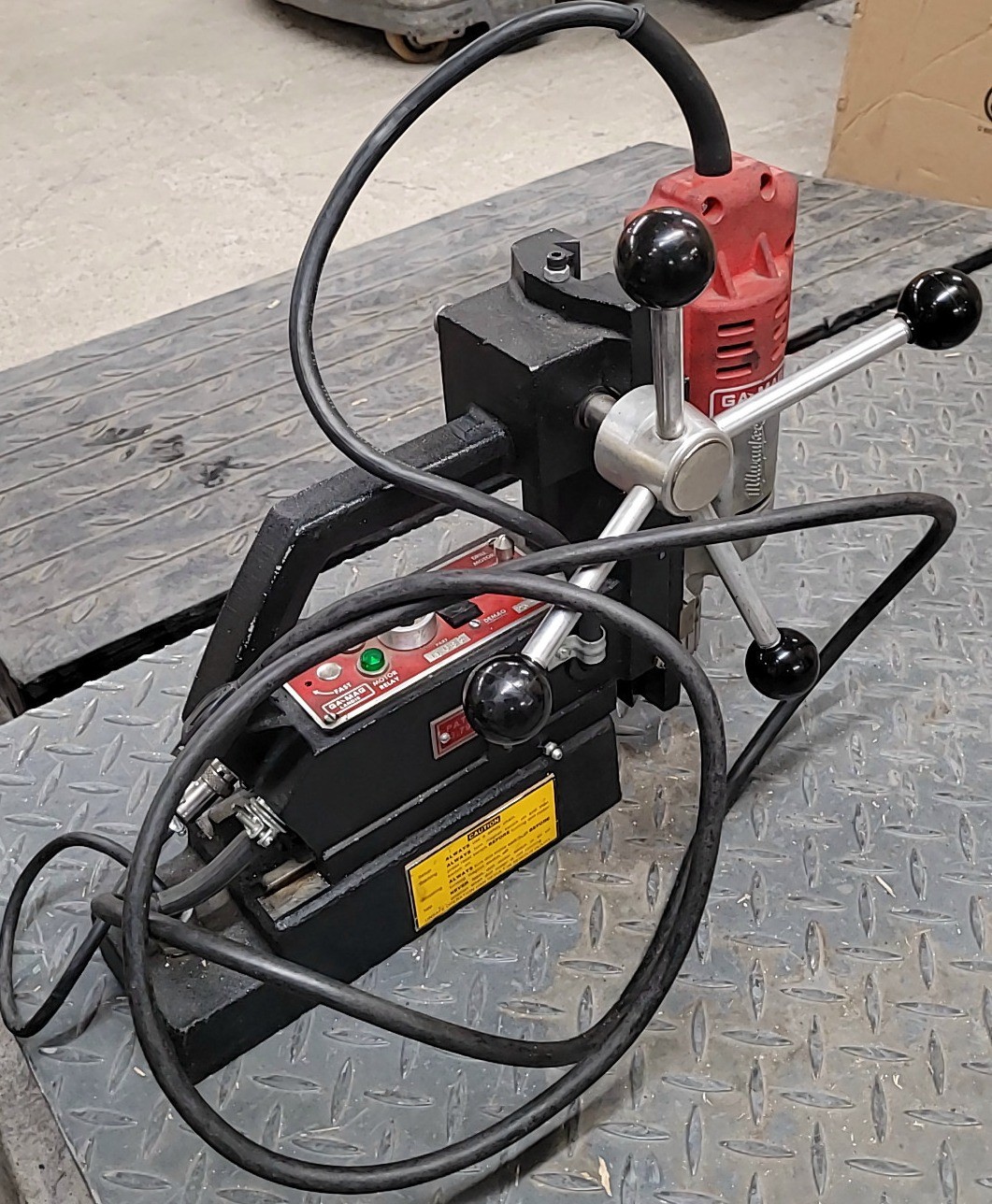 GaMag 1208 Landis Adjustable Magnetic Drill Press Fixed Speed + Reverse Mag Bore