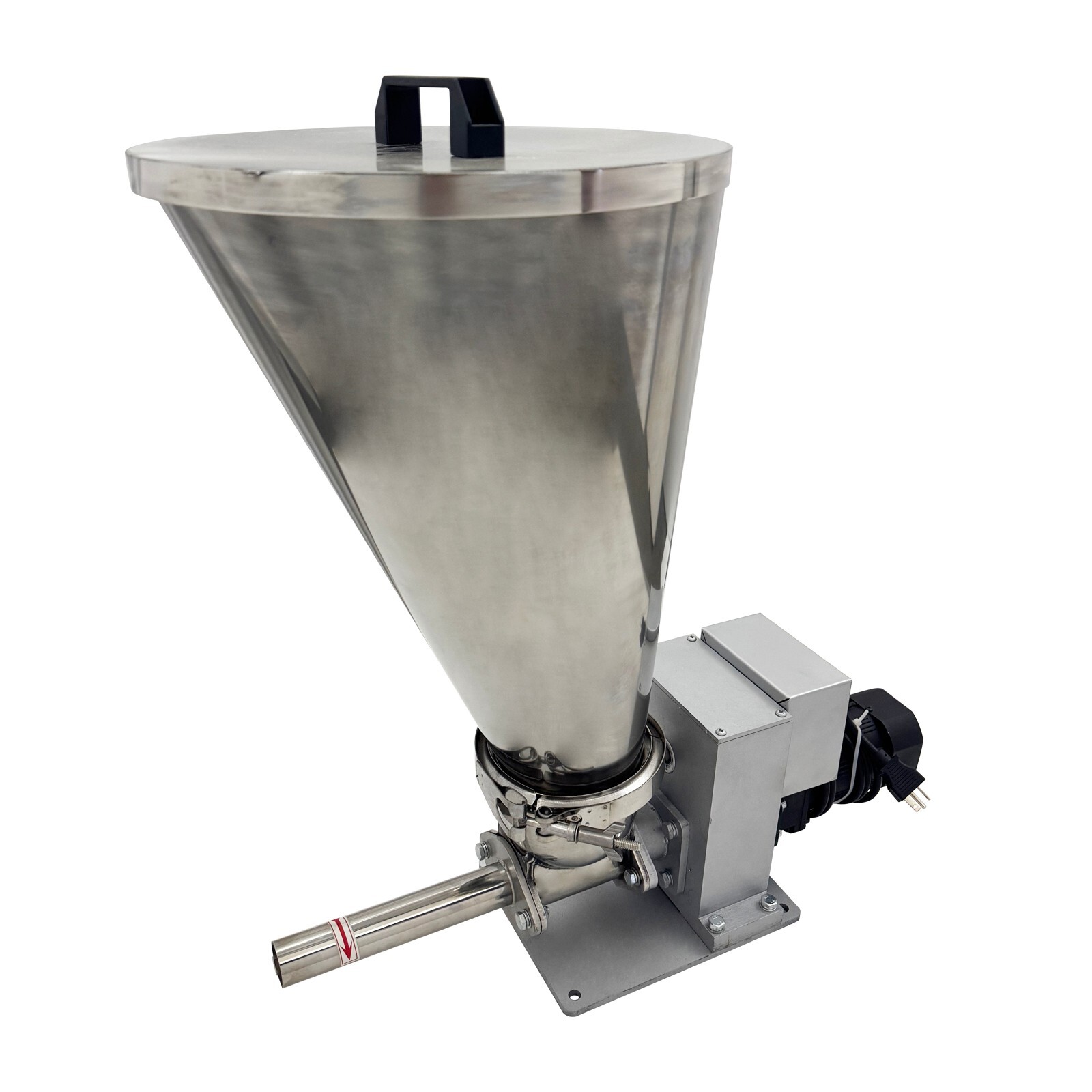 220V 1PH Single Screw Feeder for Granule/Glass Fiber/Sheet Materials 0.6-3kg/h