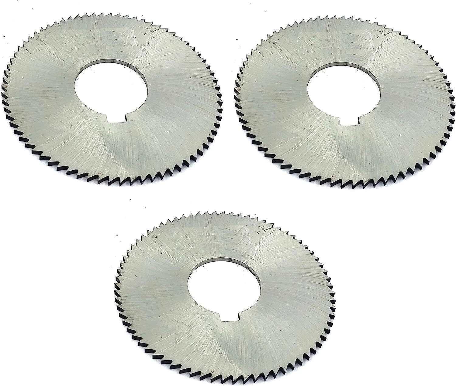 Pack of 3 Pcs Slitting Saw Cutting HSS M2 Blades- Keyway Hole