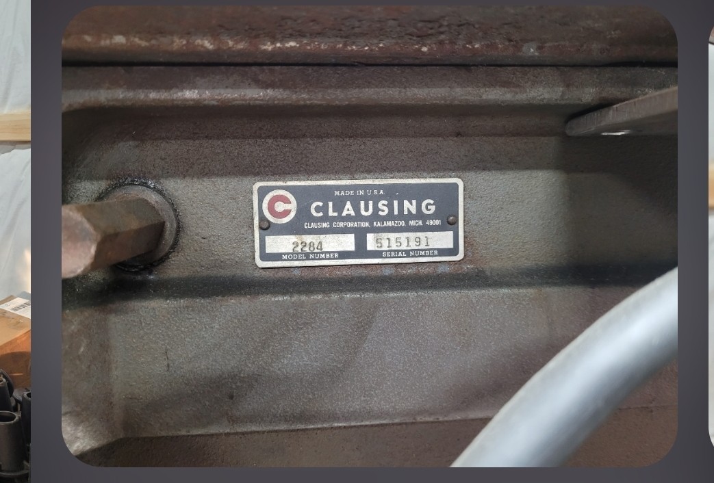 Clausing 2284 20″ Floor Drill Press .75 HP 150-2000 RPM 208-230 VAC 3-Phase RUNS