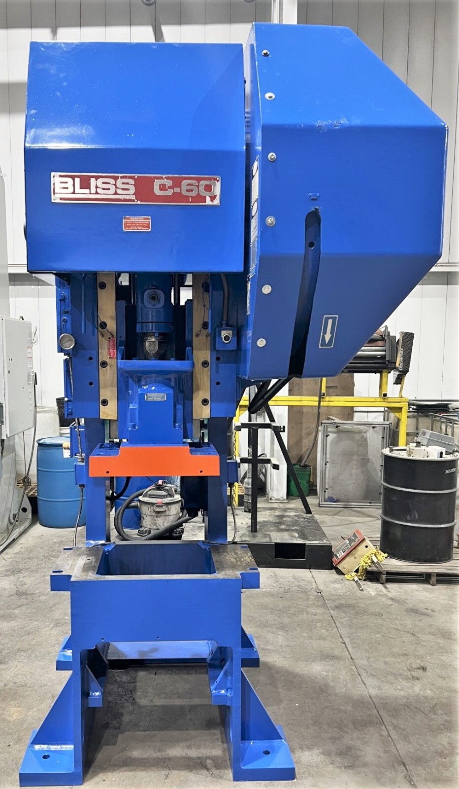 60 Ton Bliss C-60 Flywheel Gap Frame Press Industrial Stamping (1996)