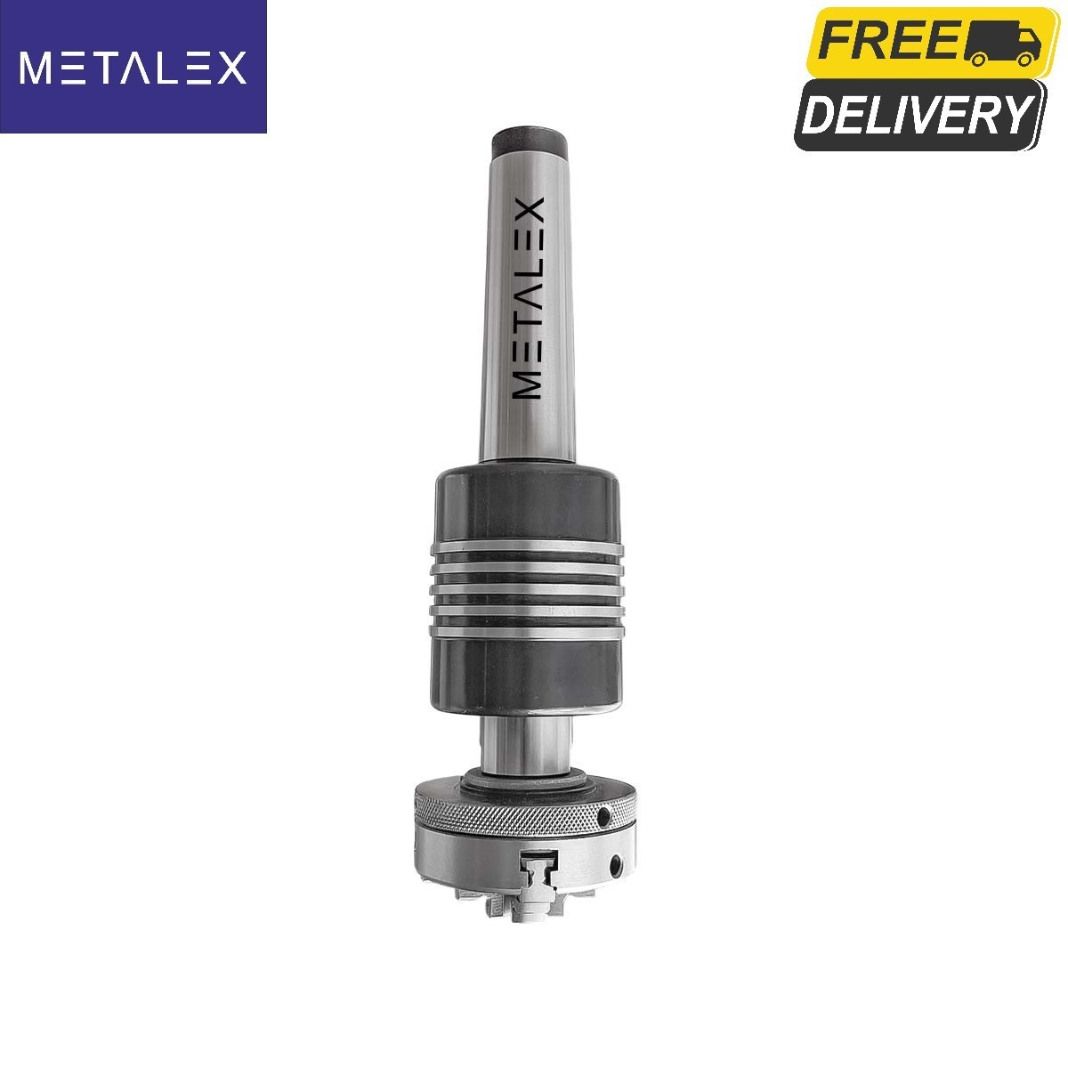 2-1/2″ 3 Jaw 2.5″ Self Centering Lathe Chuck MT4 Heavy Duty Revolving Center USA