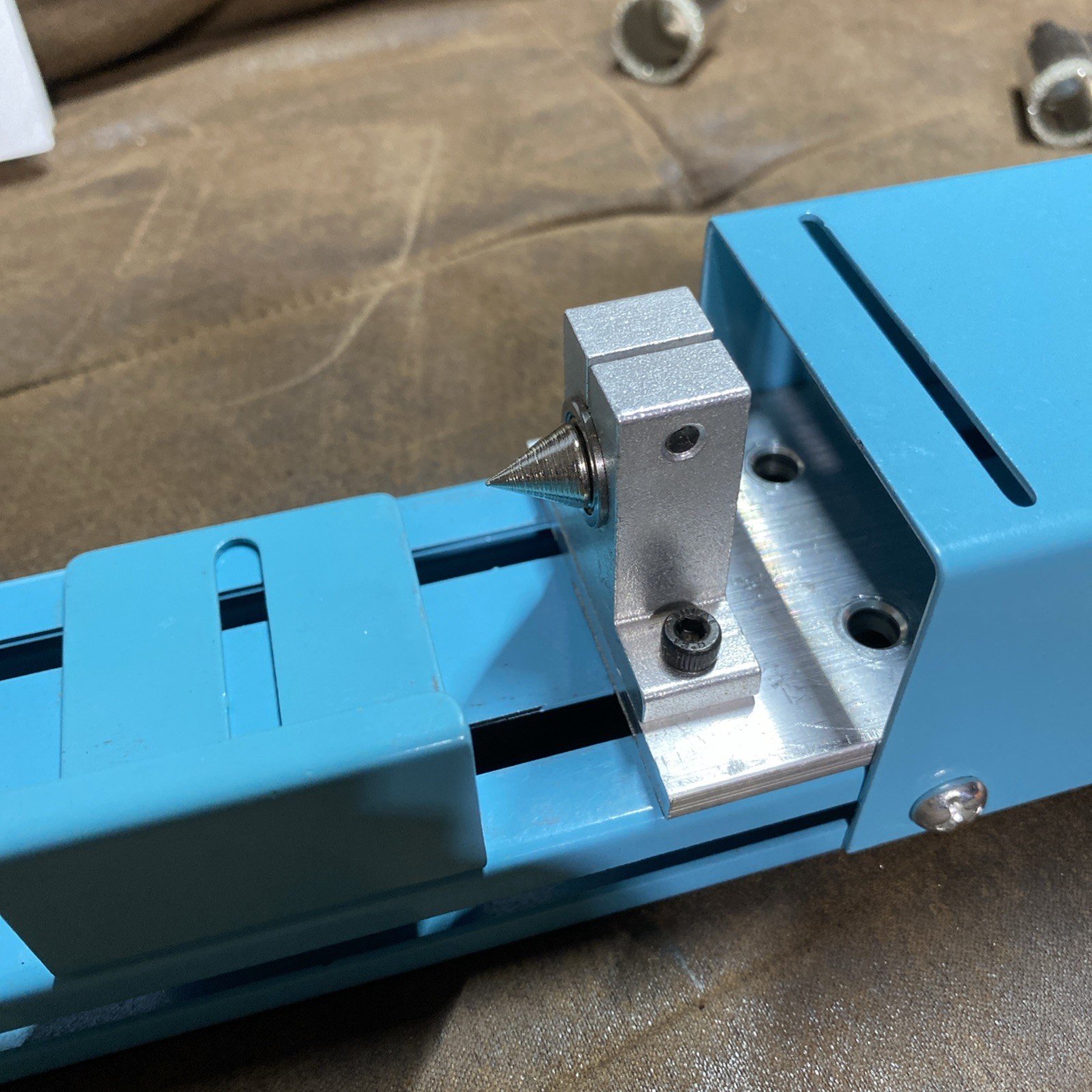 Mini Lathe Wood Lathe Machine Multi-Purpose Type Lathe with Wood W/ Power Supply