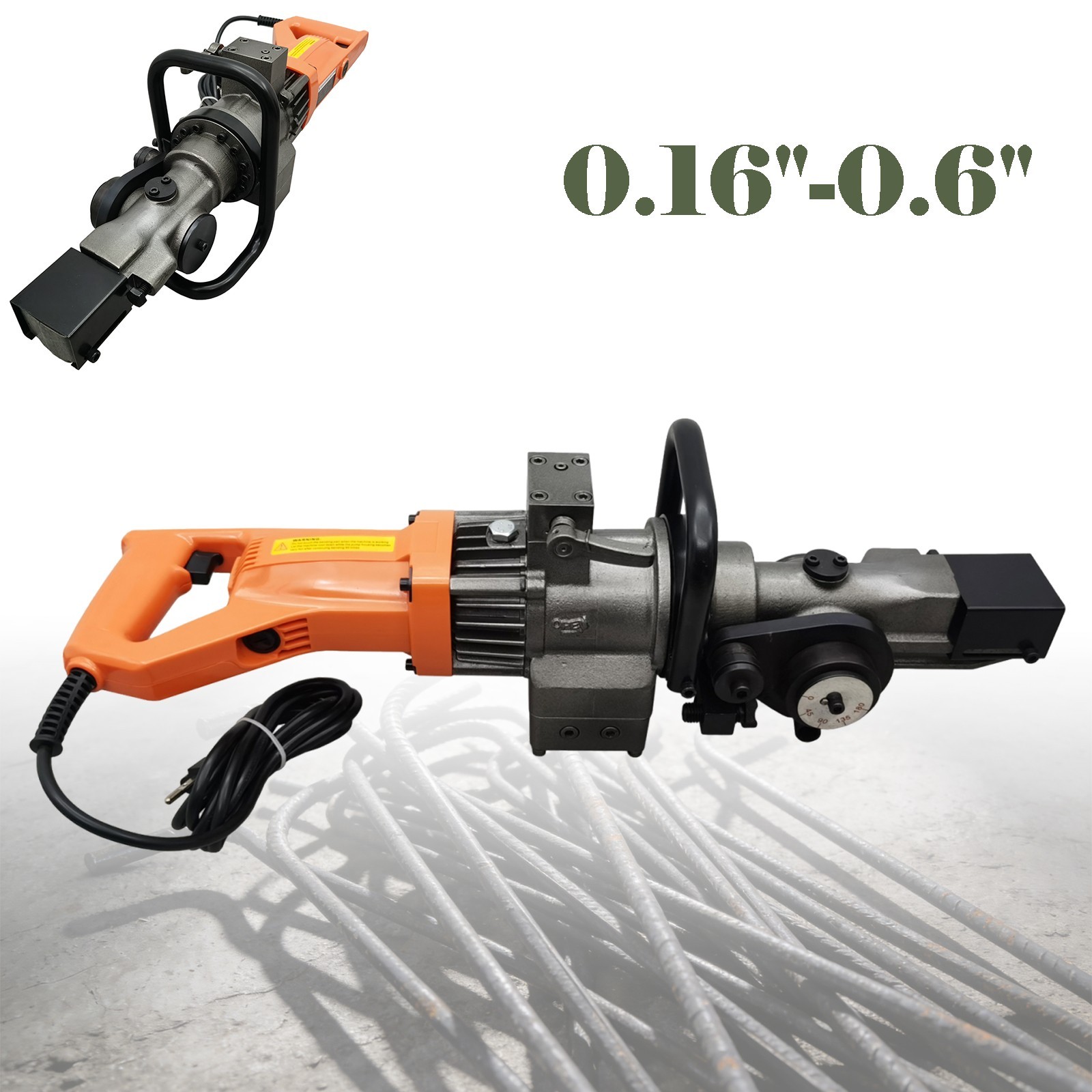 110V RBC-16 Electric Hydraulic Steel Bar Bending and Cutting Machine 900W