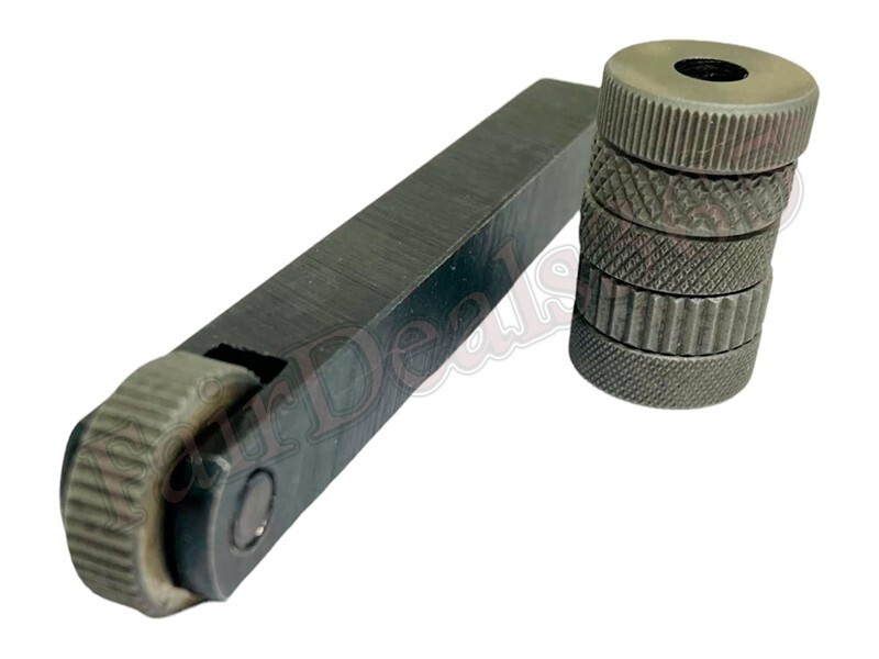 6 HSS knurls SHANK 10 x 10 x 100 MM with Single wheel knurling tool holder