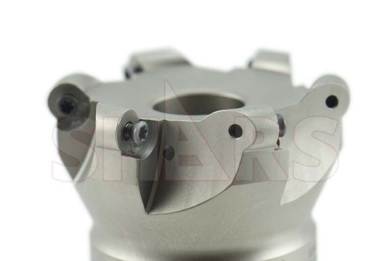 SHARS 3″ 6 Flutes Round Indexable Face Mill RCKT 1204 Insert NEW P[