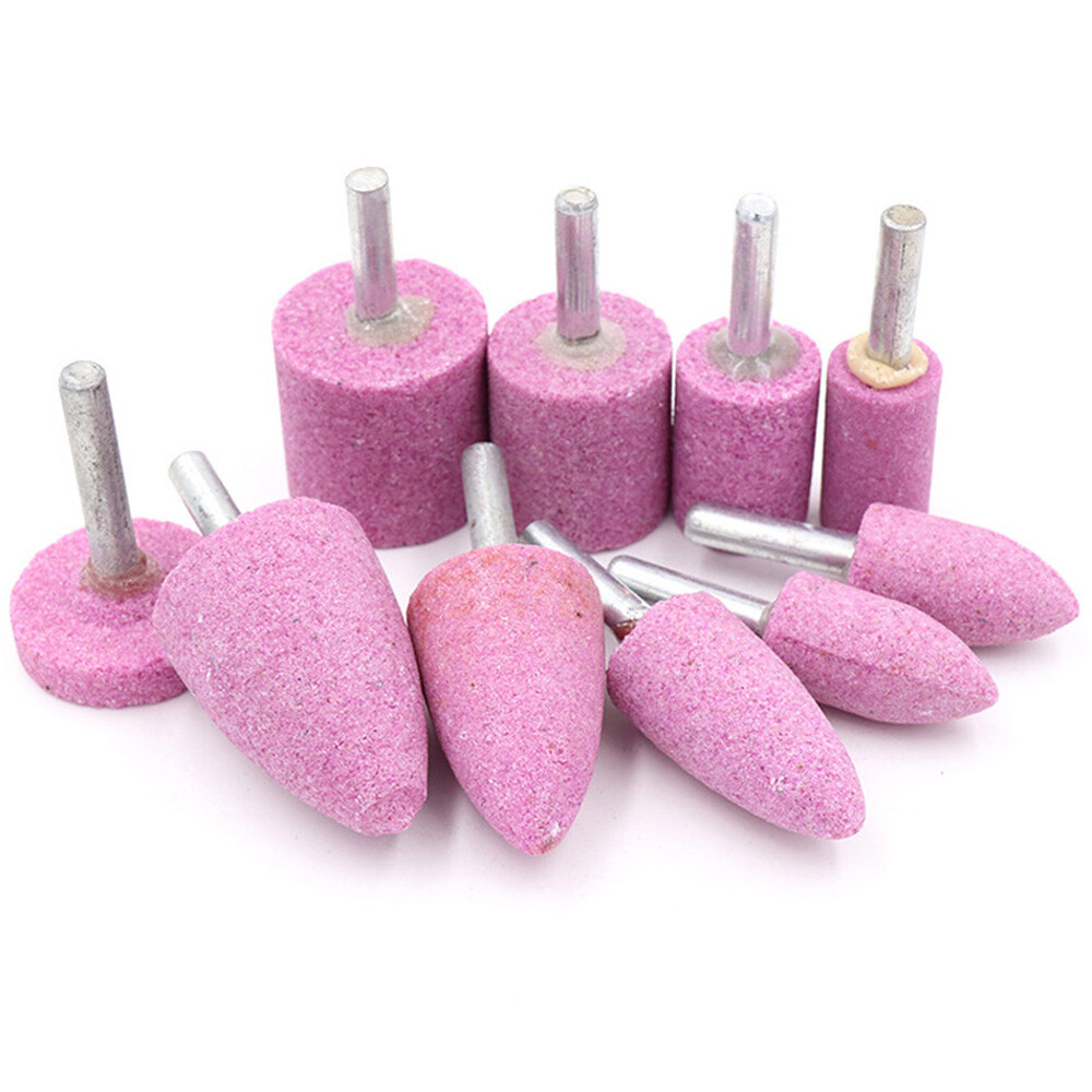 16mm/20/25/30/40mm Pink Grindstone Disc Pins with 6mm Shaft for Drilling Machine