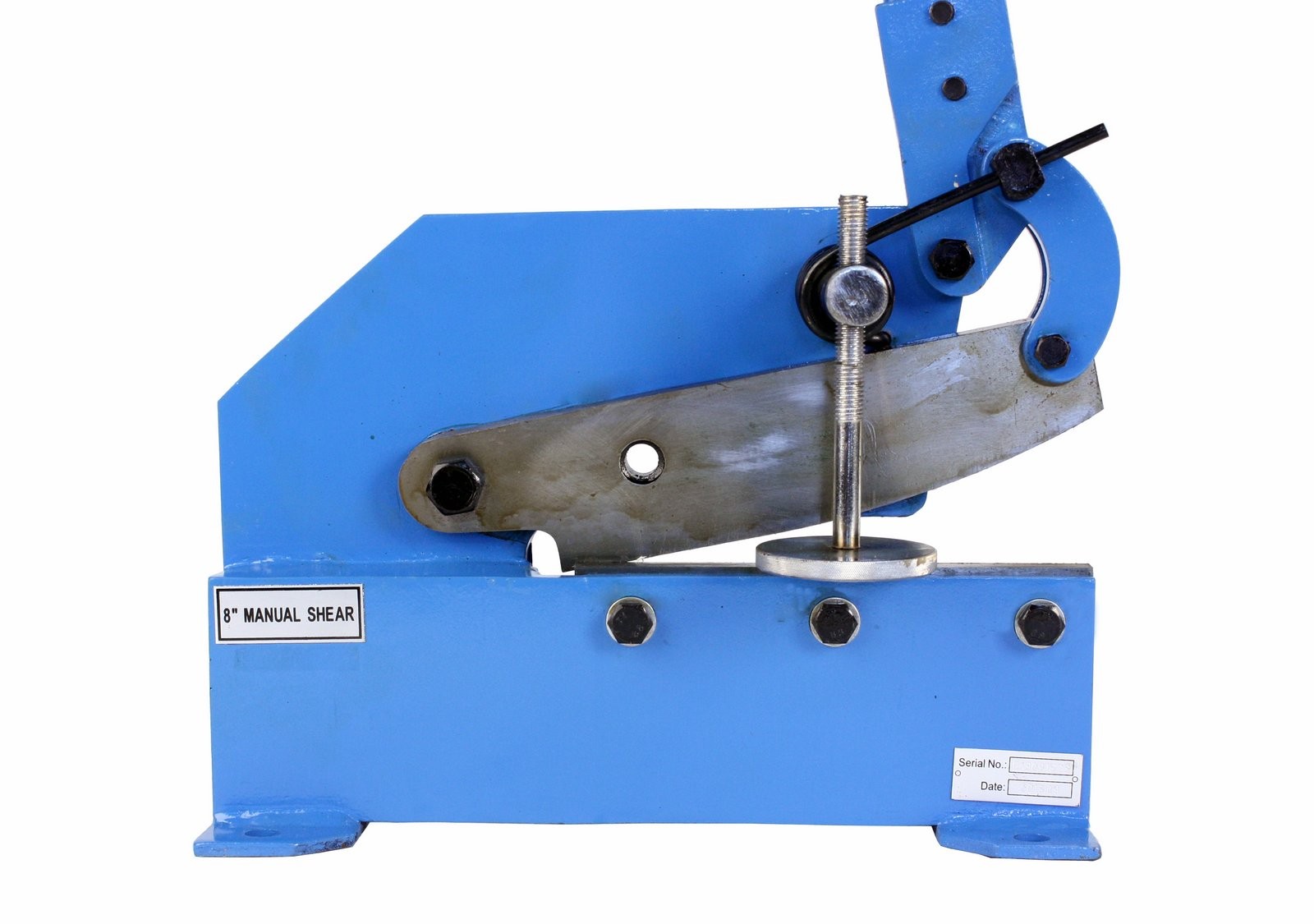 Erie Tools 8″ Benchtop Manual Plate Shear Slices Sheet Metal, Plate, and Rebar