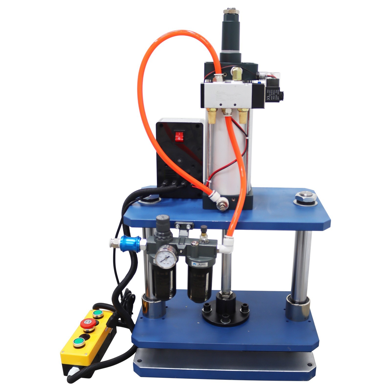 110V 1102lbs Pneumatic Punch Machine with Controller 7.87-1.96in Double-column