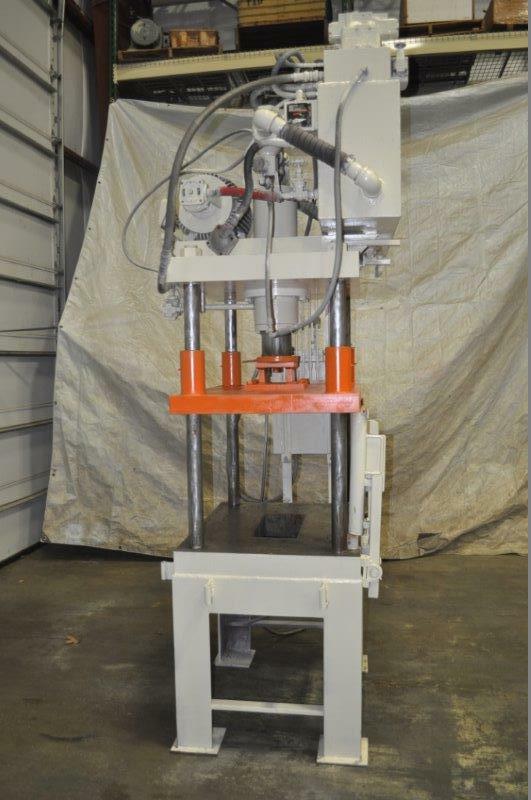 30 TON MODERN HYDRAULIC TRIM PRESS 12″ STROKE 29″ DAYLIGHT 6″ MAIN CYLINDER DIAM