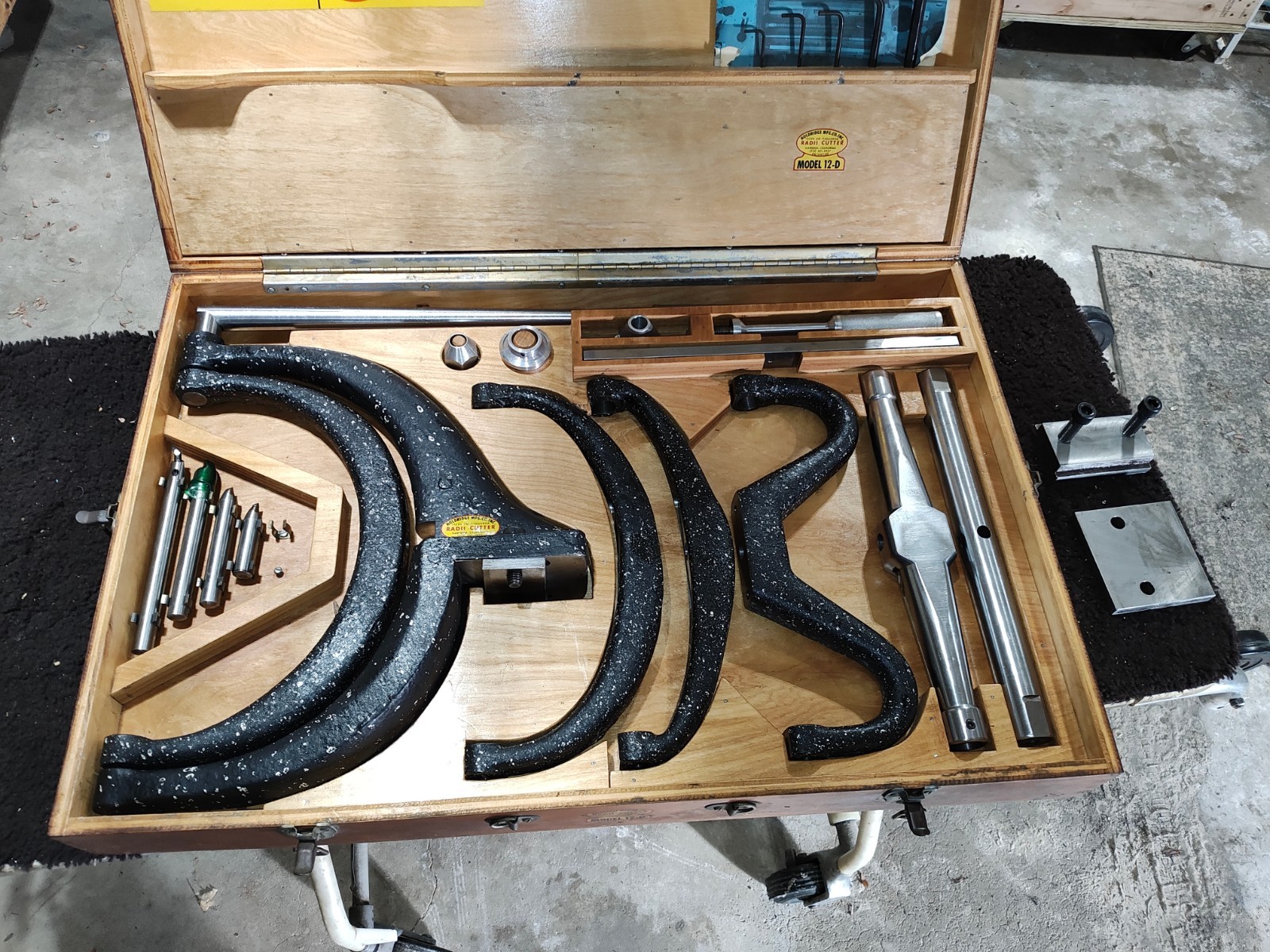 Holdridge Radii-Cutter Model 12d Radius Cutting Attachment in Wood Case A24Z