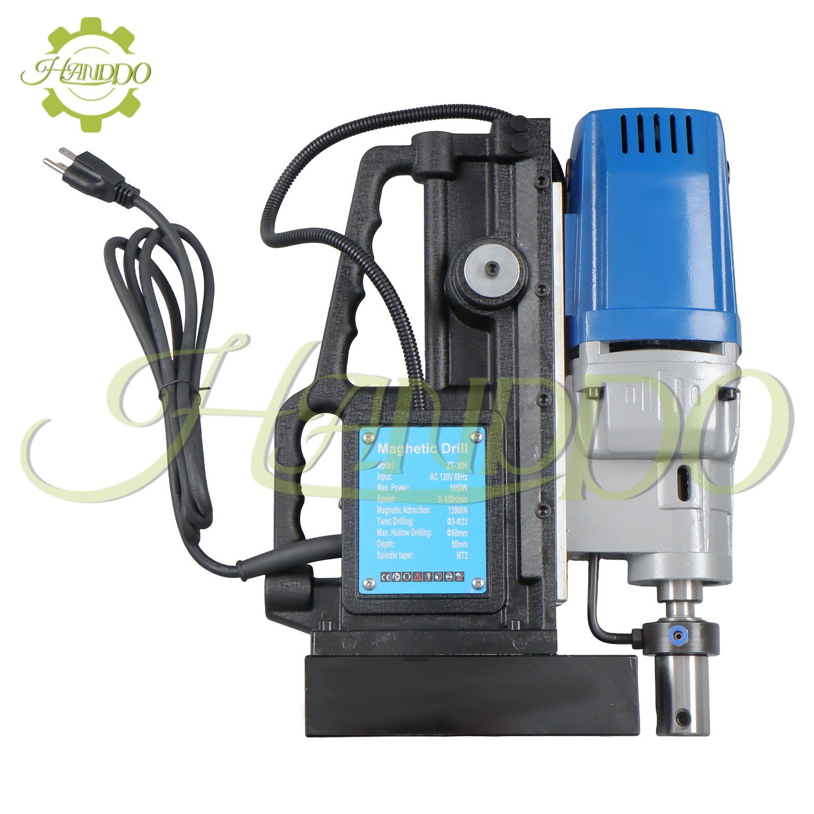 ALL-CARB 1950W Magnetic Drill Press 3125 lbf/13900N Mag Force, 650 rpm Power