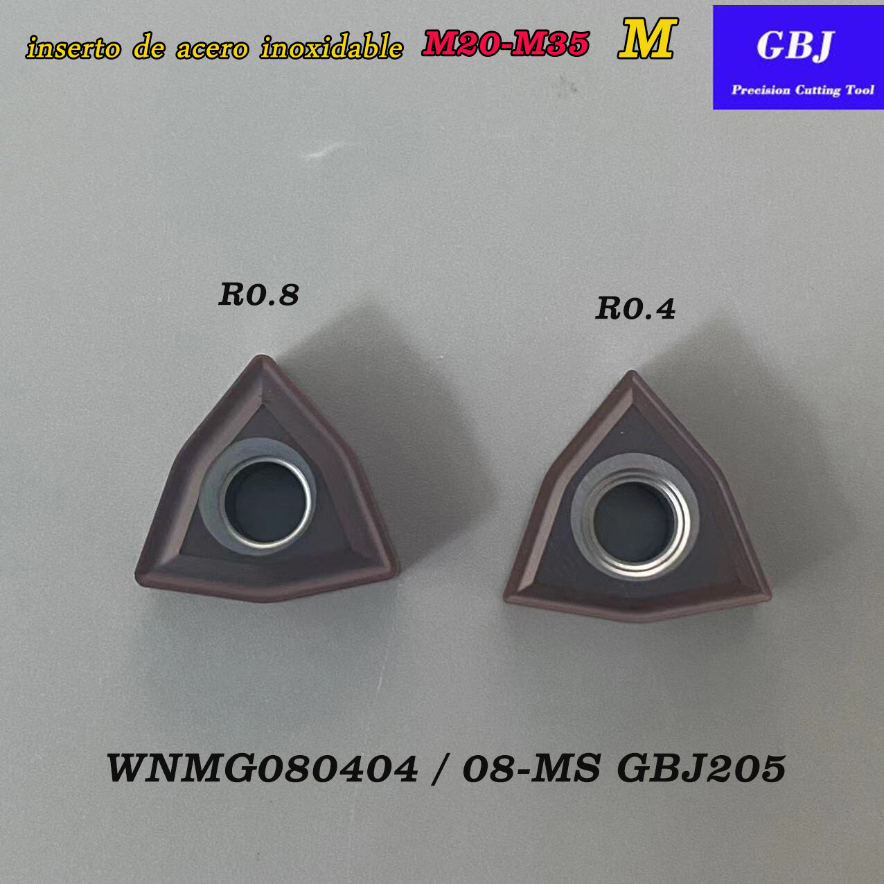 GBJ-205 WNMG080404-MS WNMG080408-MS Stainless steel Turning insert High quality