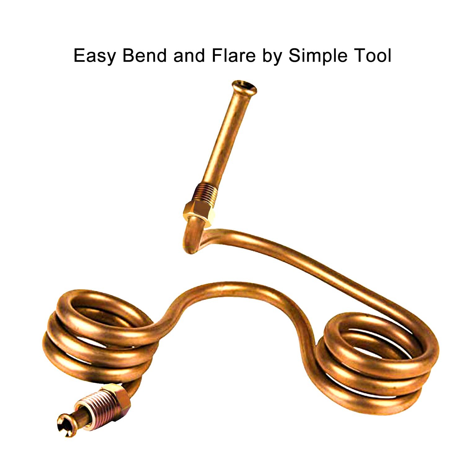 MuHize 1/4 Brake Line – Upgraded 25 Ft. Brake Line Kit(2026 New), 1/4 Flexible C