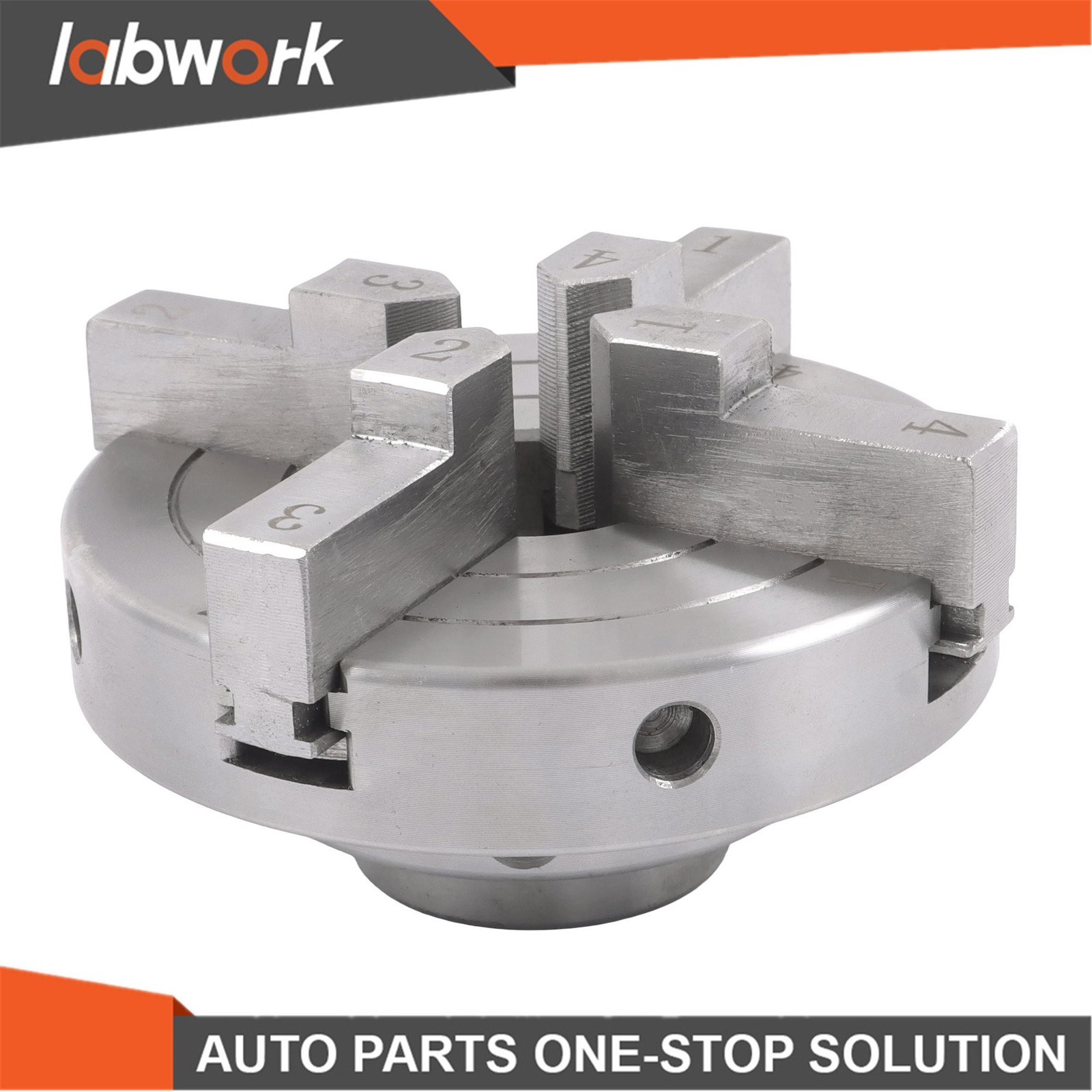 Labwork 4″ 4 Jaw Lathe Chuck Set 1×8 TPI Self Centering Chuck