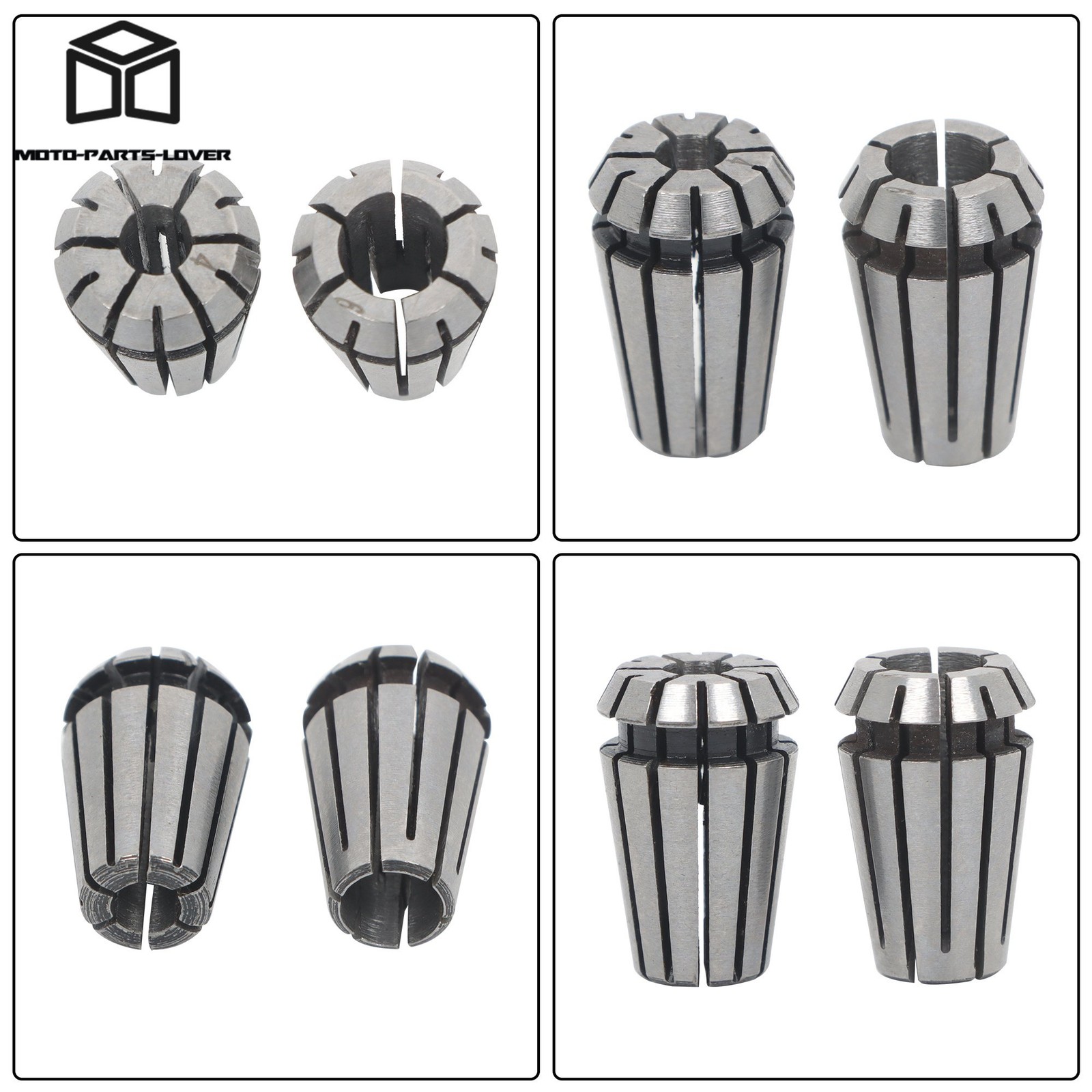 ER11 Spring Collets 1mm 2mm 3mm 4mm 5mm 6mm 7mm 7pcs Set