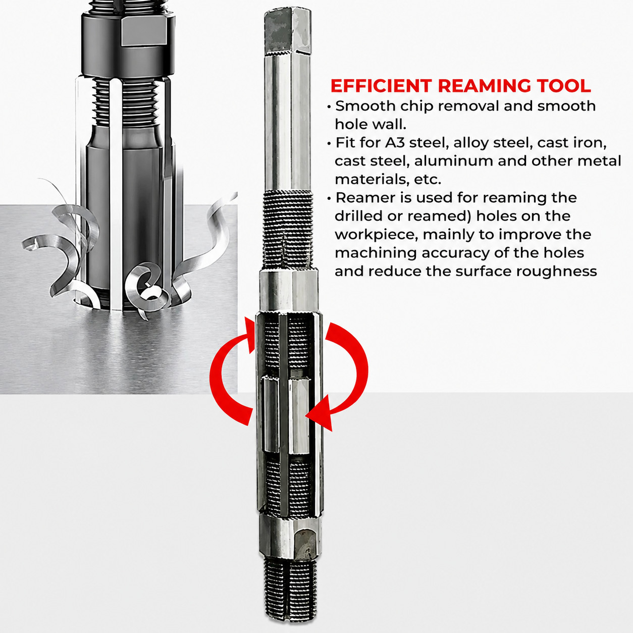 NEW Adjustable Hand Reamer 6mm to 56mm HV – H16 All Sizes Available USA ACTOOLS